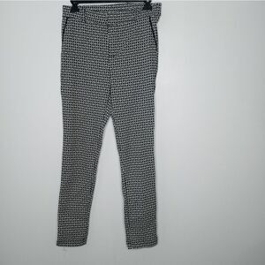 Iris black and white pants size medium